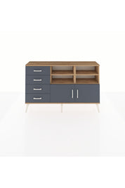 Arges Konsol 4 Raflı 4 Çekmeceli 2 Kapaklı 132x30x83 - S144M030V26A