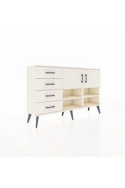Arges Konsol 4 Raflı 4 Çekmeceli 2 Kapaklı 132x30x83 - S144M031V04A