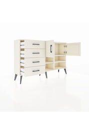 Arges Konsol 4 Raflı 4 Çekmeceli 2 Kapaklı 132x30x83 - S144M031V04A