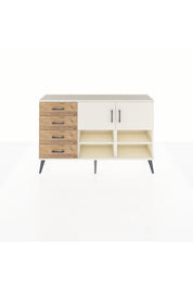 Arges Konsol 4 Raflı 4 Çekmeceli 2 Kapaklı 132x30x83 - S144M031V06A