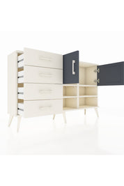 Arges Konsol 4 Raflı 4 Çekmeceli 2 Kapaklı 132x30x83 - S144M031V07A