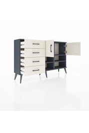 Arges Konsol 4 Raflı 4 Çekmeceli 2 Kapaklı 132x30x83 - S144M031V13A