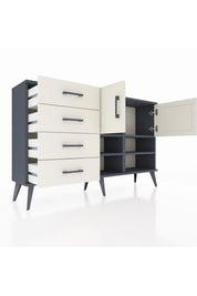 Arges Konsol 4 Raflı 4 Çekmeceli 2 Kapaklı 132x30x83 - S144M031V13A
