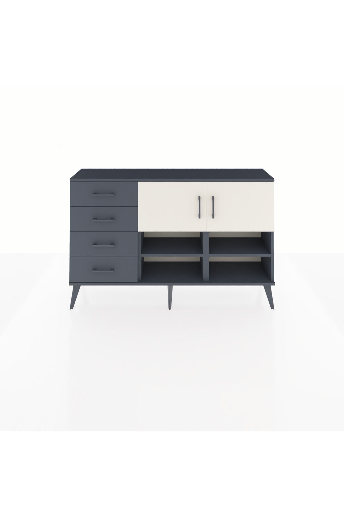 Arges Konsol 4 Raflı 4 Çekmeceli 2 Kapaklı 132x30x83 - S144M031V14A