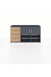 Arges Konsol 4 Raflı 4 Çekmeceli 2 Kapaklı 132x30x83 - S144M031V18A