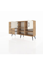 Arges Konsol 4 Raflı 4 Çekmeceli 2 Kapaklı 132x30x83 - S144M031V24A
