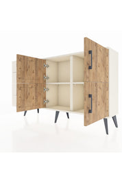 Arges Konsol 2 Raflı 4 Çekmeceli 4 Kapaklı 132x30x83 - S144M032V01A