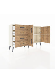 Arges Konsol 2 Raflı 4 Çekmeceli 4 Kapaklı 132x30x83 - S144M032V03A