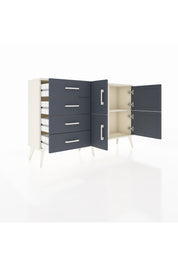 Arges Konsol 2 Raflı 4 Çekmeceli 4 Kapaklı 132x30x83 - S144M032V08A