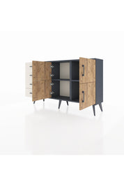 Arges Konsol 2 Raflı 4 Çekmeceli 4 Kapaklı 132x30x83 - S144M032V10A