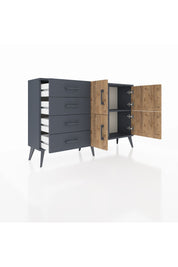 Arges Konsol 2 Raflı 4 Çekmeceli 4 Kapaklı 132x30x83 - S144M032V11A