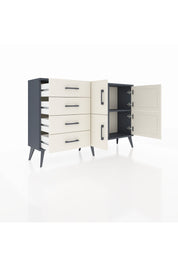 Arges Konsol 2 Raflı 4 Çekmeceli 4 Kapaklı 132x30x83 - S144M032V13A