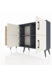 Arges Konsol 2 Raflı 4 Çekmeceli 4 Kapaklı 132x30x83 - S144M032V15A