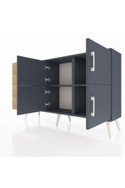 Arges Konsol 2 Raflı 4 Çekmeceli 4 Kapaklı 132x30x83 - S144M032V18A