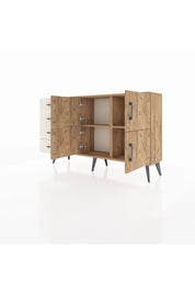 Arges Konsol 2 Raflı 4 Çekmeceli 4 Kapaklı 132x30x83 - S144M032V19A