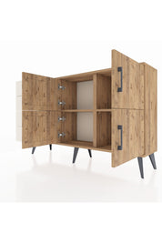 Arges Konsol 2 Raflı 4 Çekmeceli 4 Kapaklı 132x30x83 - S144M032V19A