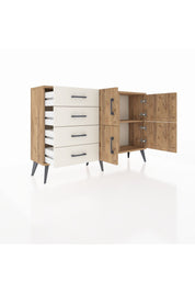 Arges Konsol 2 Raflı 4 Çekmeceli 4 Kapaklı 132x30x83 - S144M032V19A