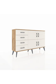 Arges Konsol 2 Raflı 4 Çekmeceli 4 Kapaklı 132x30x83 - S144M032V22A