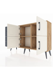 Arges Konsol 2 Raflı 4 Çekmeceli 4 Kapaklı 132x30x83 - S144M032V23A