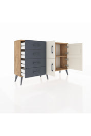 Arges Konsol 2 Raflı 4 Çekmeceli 4 Kapaklı 132x30x83 - S144M032V23A