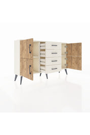 Arges Konsol 2 Raflı 4 Çekmeceli 4 Kapaklı 132x30x83 - S144M033V01A