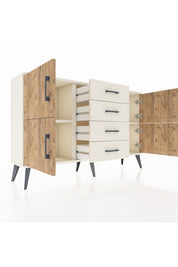 Arges Konsol 2 Raflı 4 Çekmeceli 4 Kapaklı 132x30x83 - S144M033V01A