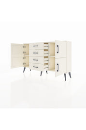 Arges Konsol 2 Raflı 4 Çekmeceli 4 Kapaklı 132x30x83 - S144M033V04A