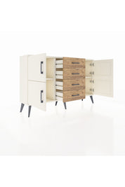 Arges Konsol 2 Raflı 4 Çekmeceli 4 Kapaklı 132x30x83 - S144M033V06A