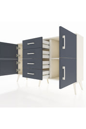 Arges Konsol 2 Raflı 4 Çekmeceli 4 Kapaklı 132x30x83 - S144M033V08A