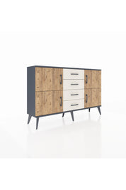 Arges Konsol 2 Raflı 4 Çekmeceli 4 Kapaklı 132x30x83 - S144M033V10A