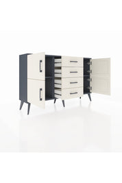 Arges Konsol 2 Raflı 4 Çekmeceli 4 Kapaklı 132x30x83 - S144M033V13A