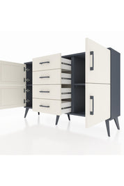 Arges Konsol 2 Raflı 4 Çekmeceli 4 Kapaklı 132x30x83 - S144M033V13A