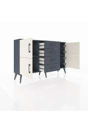 Arges Konsol 2 Raflı 4 Çekmeceli 4 Kapaklı 132x30x83 - S144M033V14A