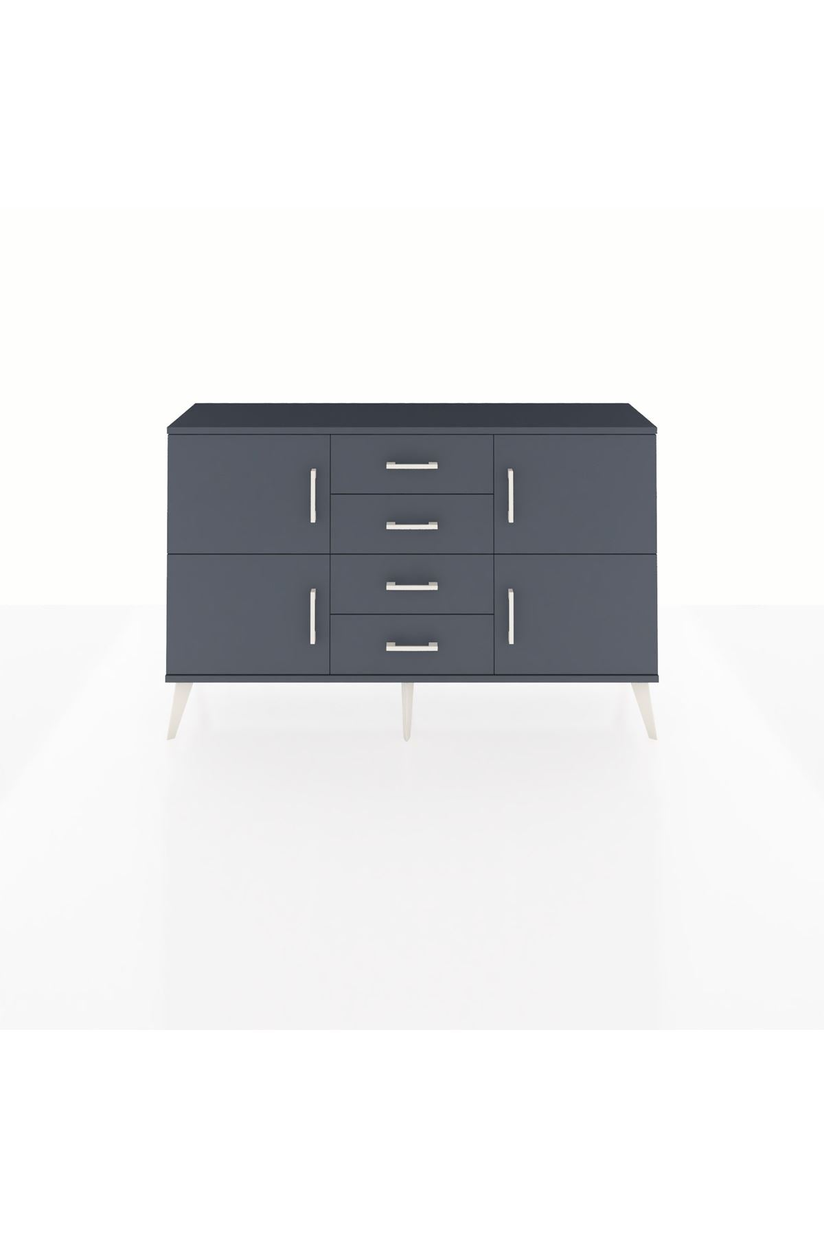 Arges Konsol 2 Raflı 4 Çekmeceli 4 Kapaklı 132x30x83 - S144M033V17A