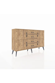 Arges Konsol 2 Raflı 4 Çekmeceli 4 Kapaklı 132x30x83 - S144M033V21A