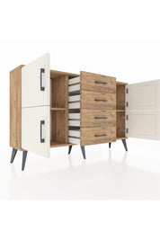 Arges Konsol 2 Raflı 4 Çekmeceli 4 Kapaklı 132x30x83 - S144M033V24A