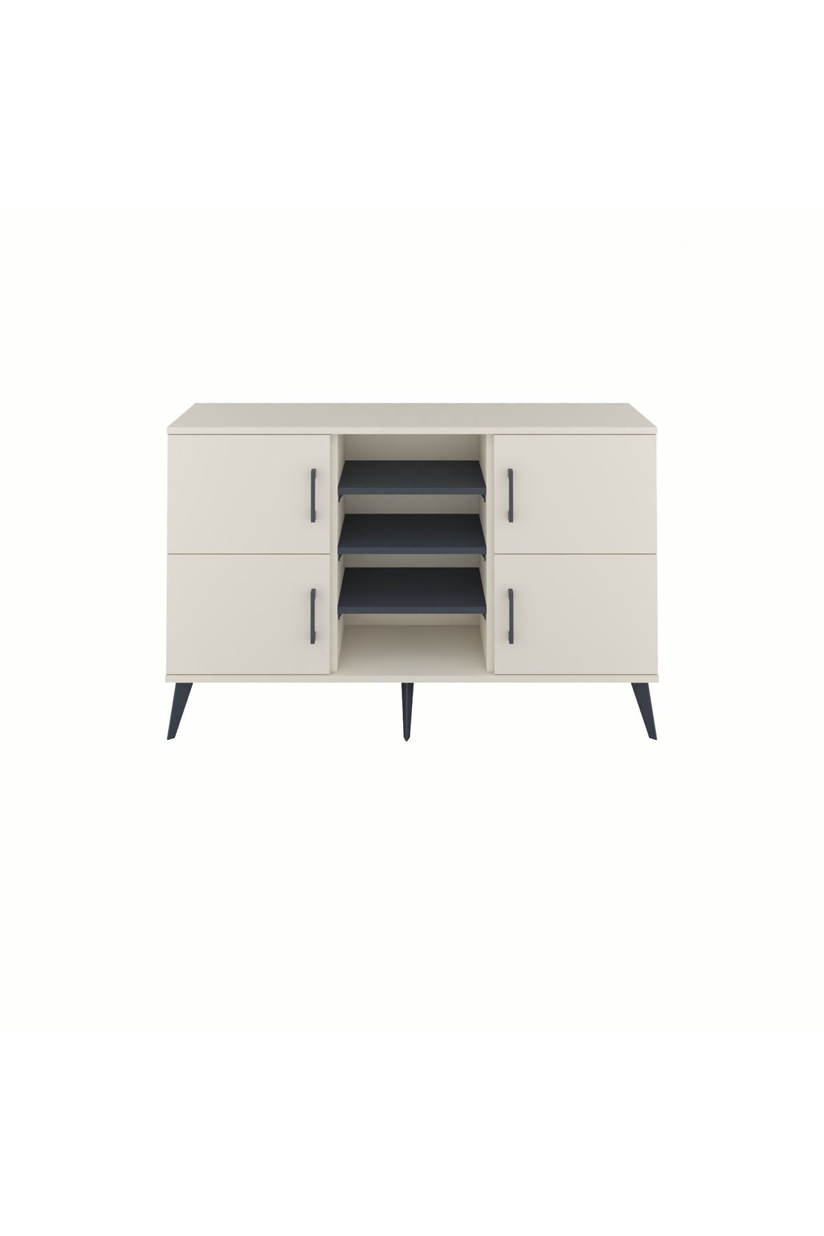Arges Konsol 5 Raflı 4 Kapaklı 132x30x83 - S144M034V05A