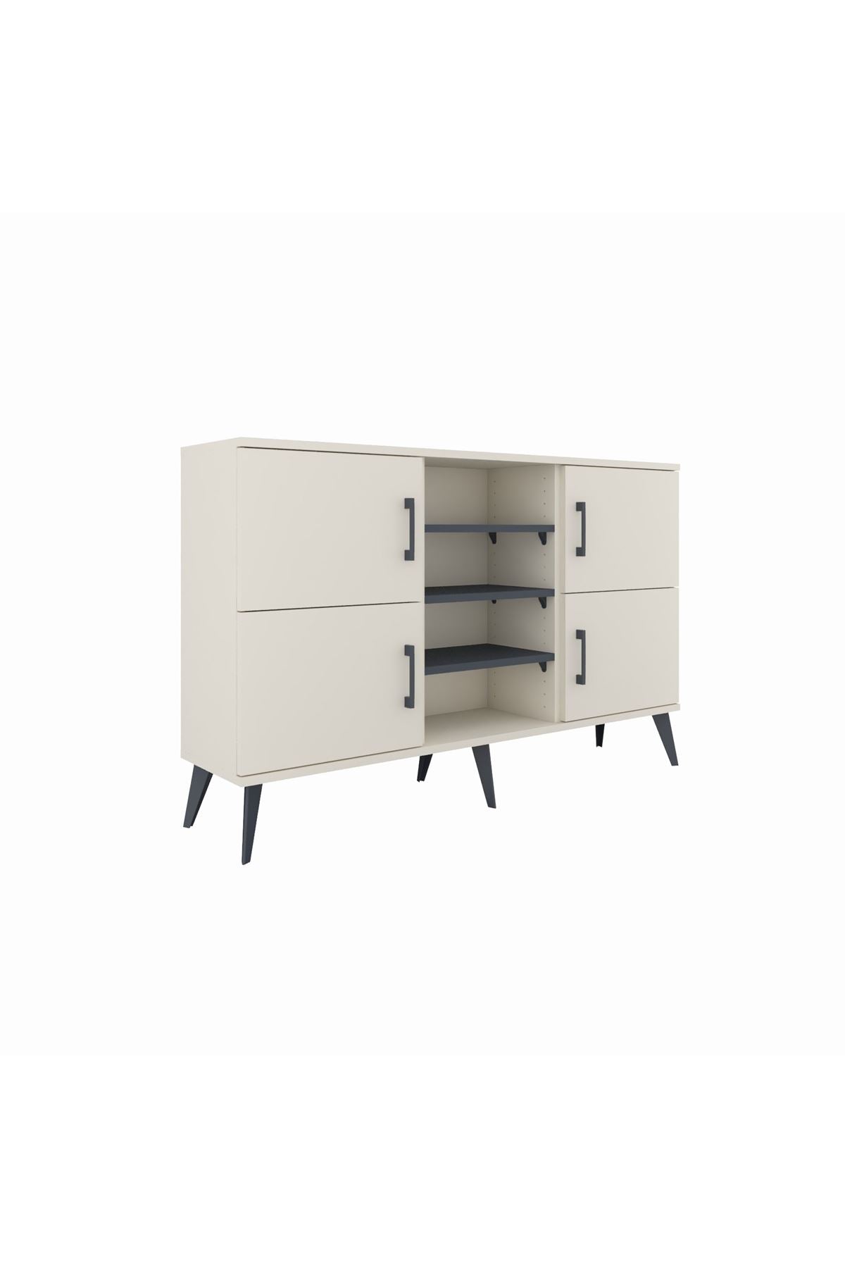 Arges Konsol 5 Raflı 4 Kapaklı 132x30x83 - S144M034V05A