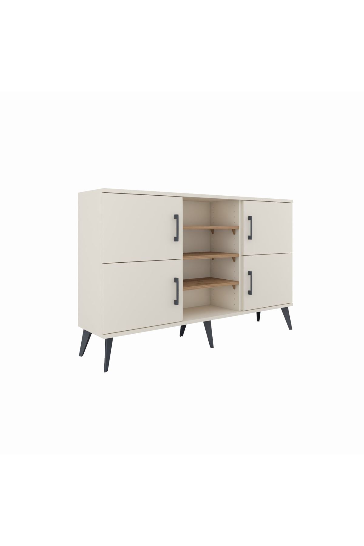 Arges Konsol 5 Raflı 4 Kapaklı 132x30x83 - S144M034V06A