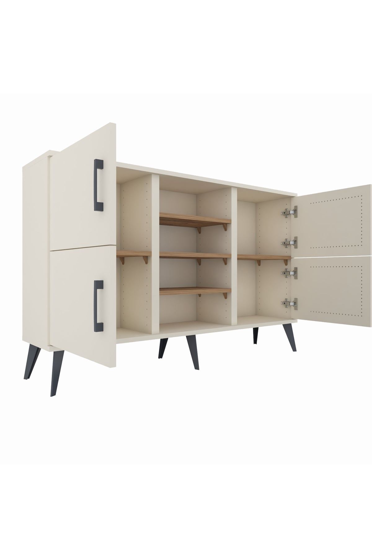 Arges Konsol 5 Raflı 4 Kapaklı 132x30x83 - S144M034V06A