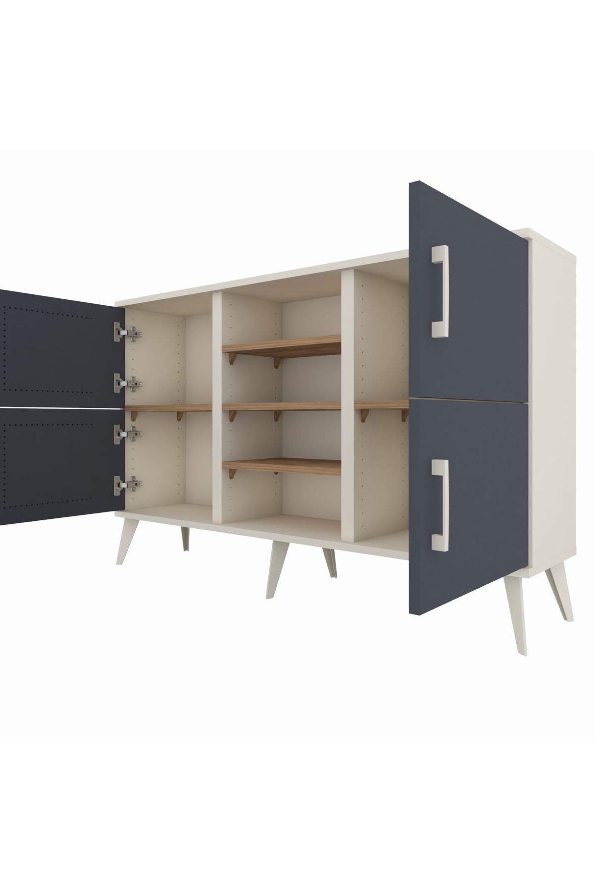 Arges Konsol 5 Raflı 4 Kapaklı 132x30x83 - S144M034V09A