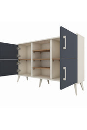 Arges Konsol 5 Raflı 4 Kapaklı 132x30x83 - S144M034V09A