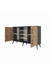 Arges Konsol 5 Raflı 4 Kapaklı 132x30x83 - S144M034V10A