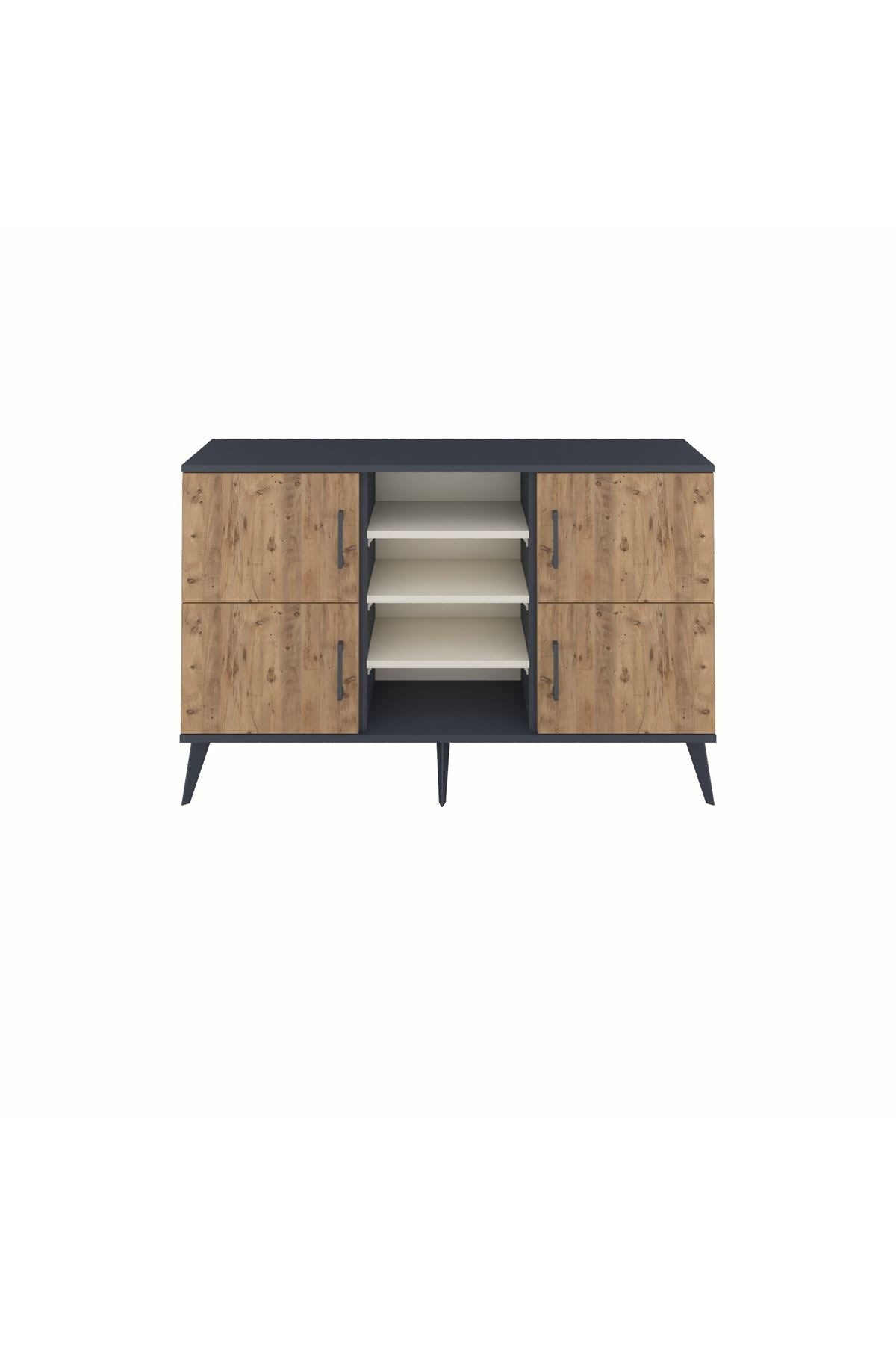 Arges Konsol 5 Raflı 4 Kapaklı 132x30x83 - S144M034V10A