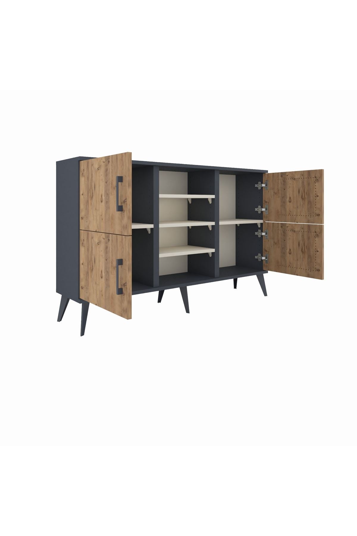 Arges Konsol 5 Raflı 4 Kapaklı 132x30x83 - S144M034V10A