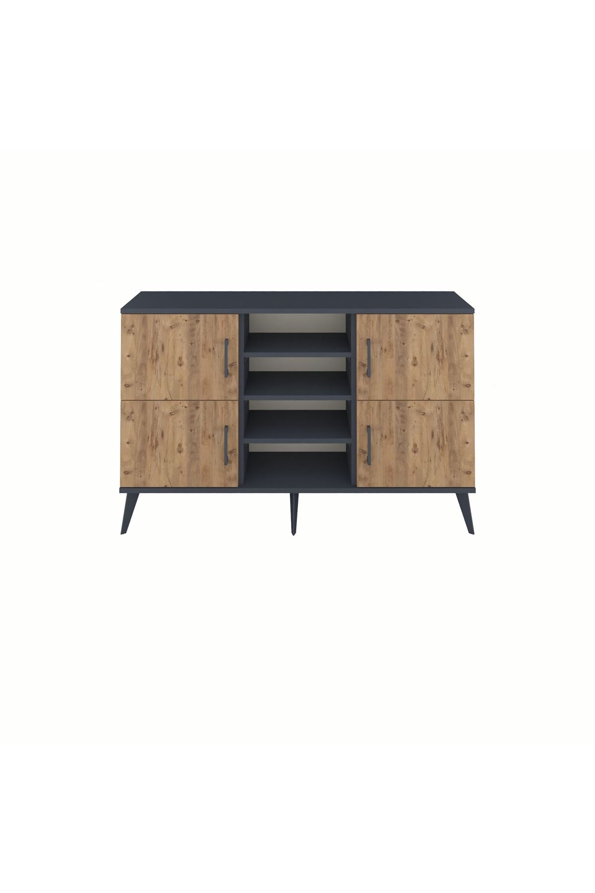 Arges Konsol 5 Raflı 4 Kapaklı 132x30x83 - S144M034V11A