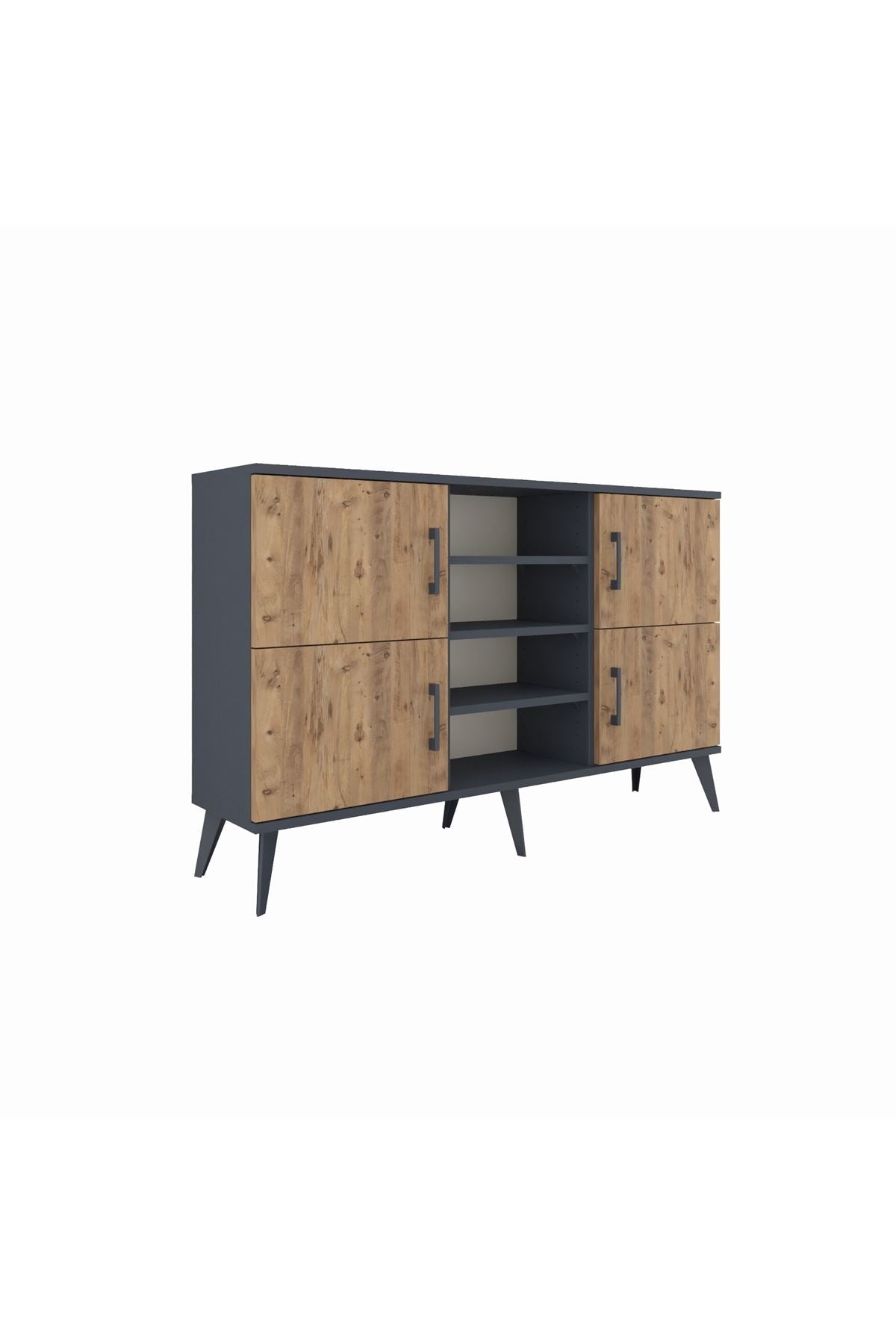 Arges Konsol 5 Raflı 4 Kapaklı 132x30x83 - S144M034V11A