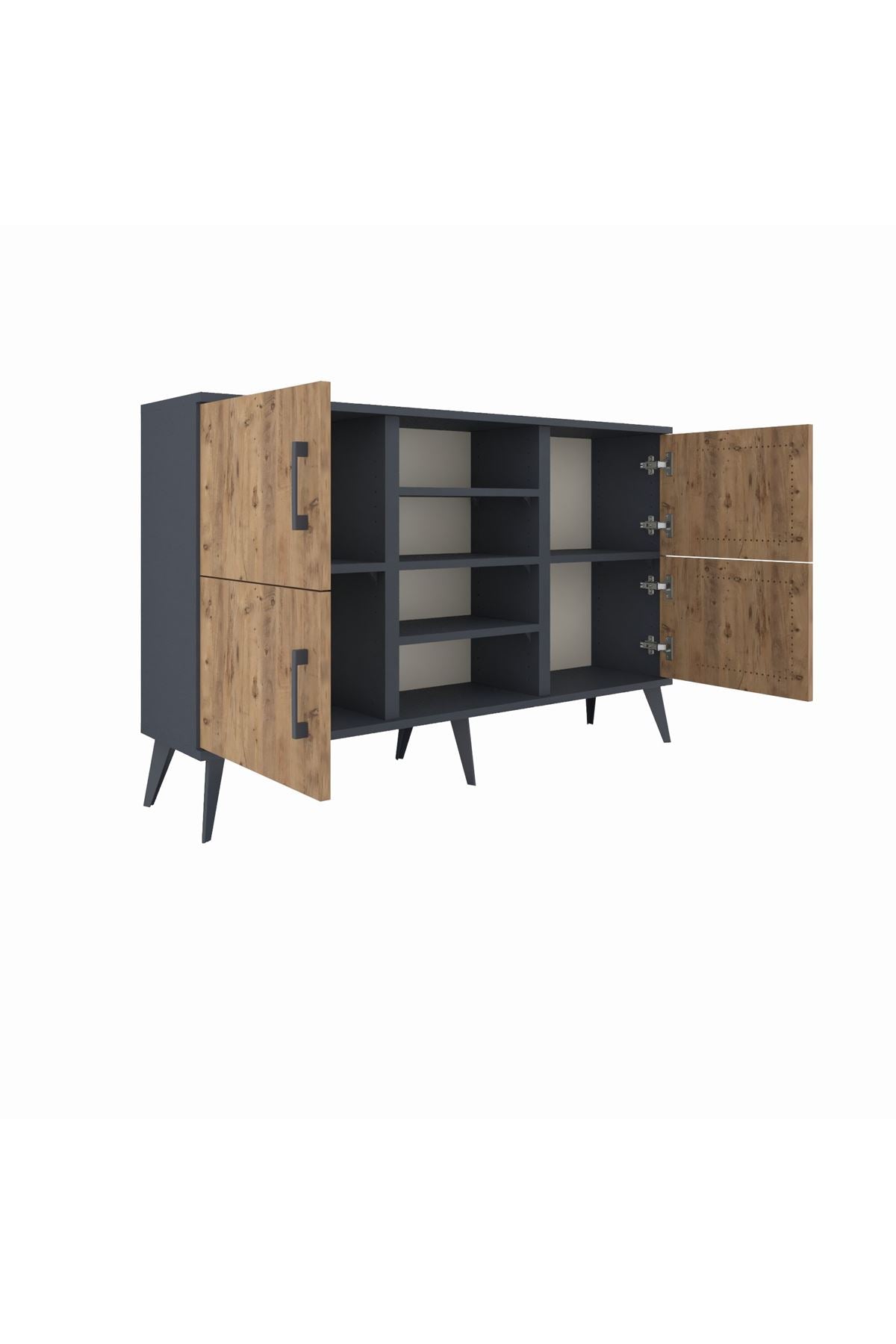Arges Konsol 5 Raflı 4 Kapaklı 132x30x83 - S144M034V11A