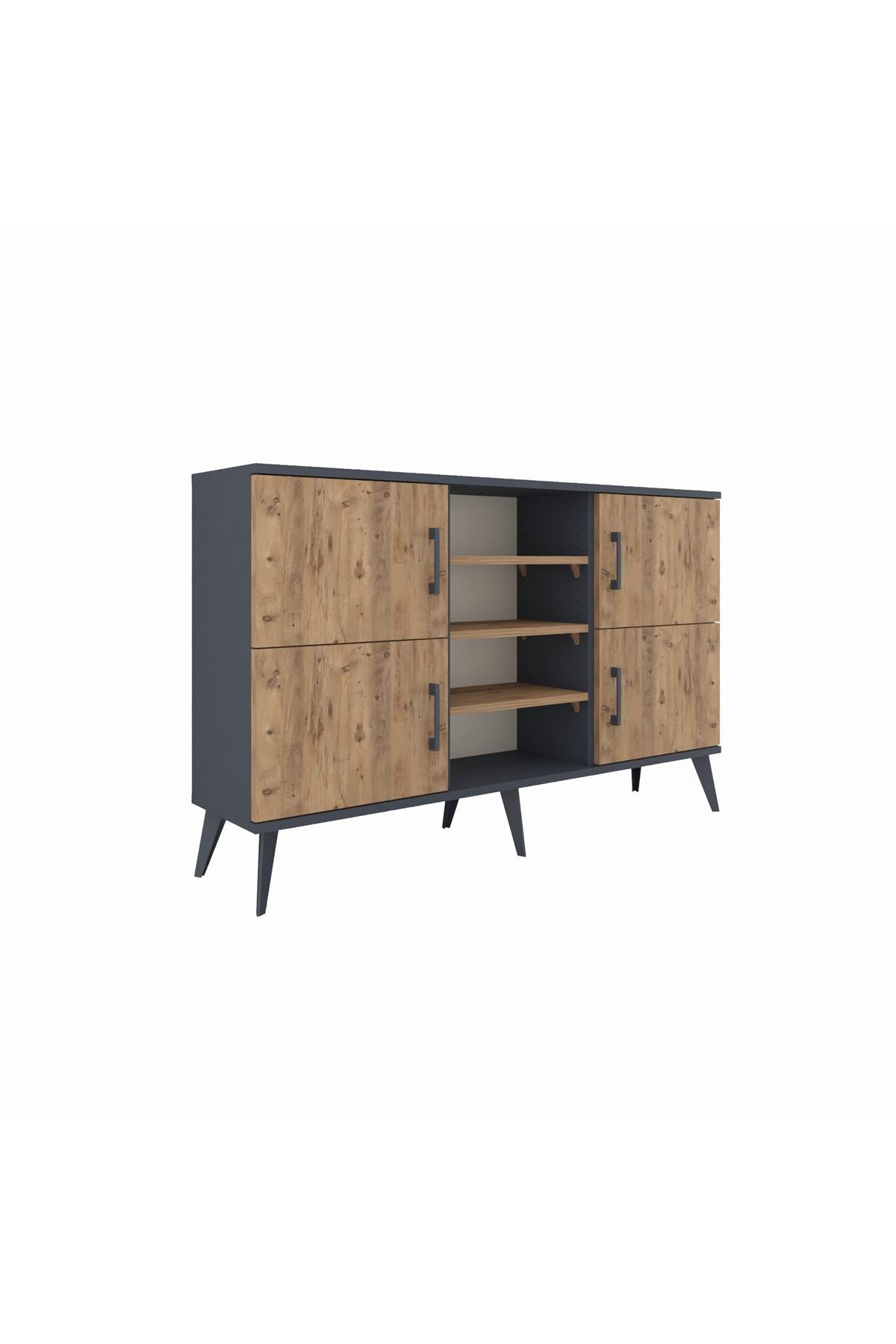 Arges Konsol 5 Raflı 4 Kapaklı 132x30x83 - S144M034V12A
