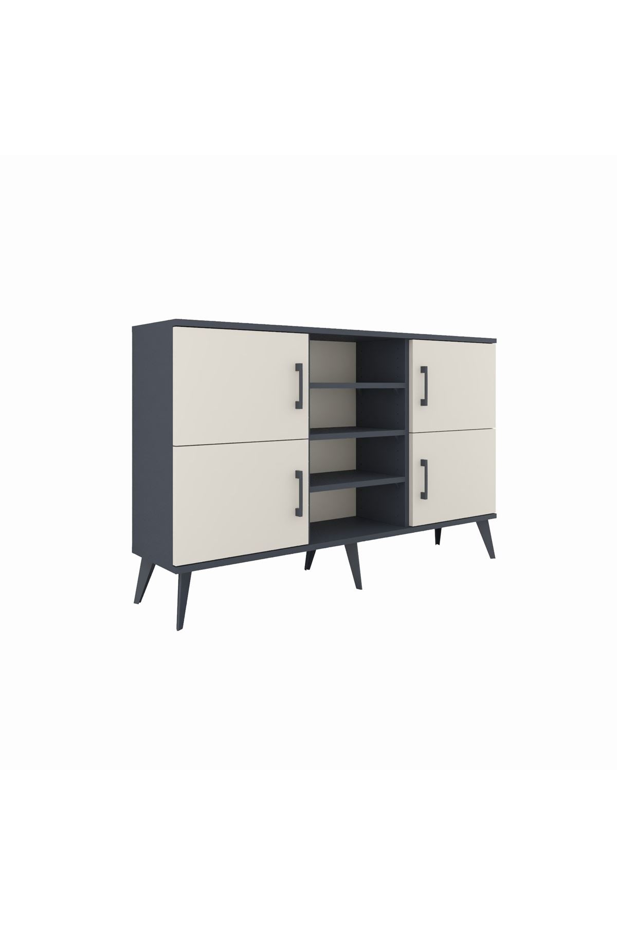 Arges Konsol 5 Raflı 4 Kapaklı 132x30x83 - S144M034V14A